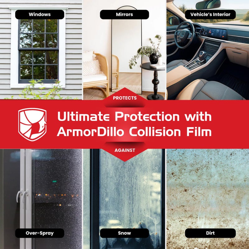 ArmorDillo High Tack Collision Wrap Free Utility Knife 3 Mil 3-Ply Self Adhesive Crash Wrap for Cars, Collision, Towing, Salvage & Auto Repair, Heavy Duty 60 Day UVI Protection - 36" x200ft - Image 4